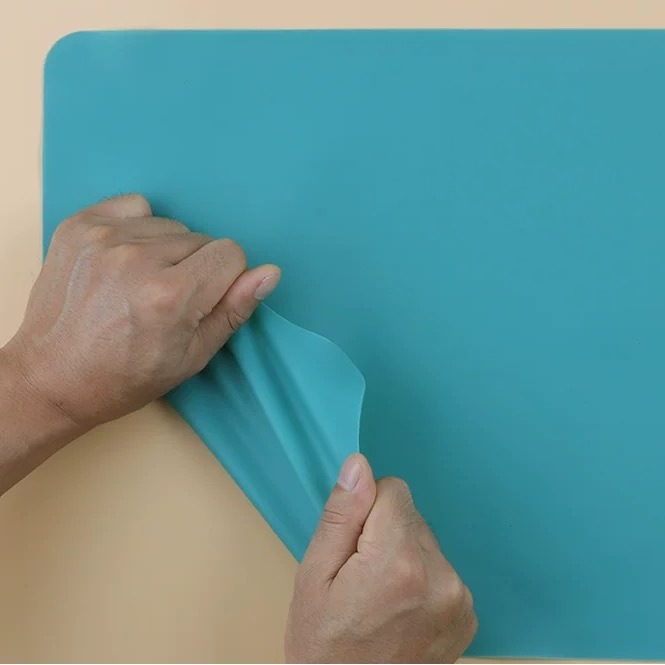 Silicone Placemat, Kidsren's Insulation Mat, Dining Table Mat, Scandinavian Style Waterproof, Oil-Proof, Anti-Scalding Mat, Bowl Plate Mat, Pure Color