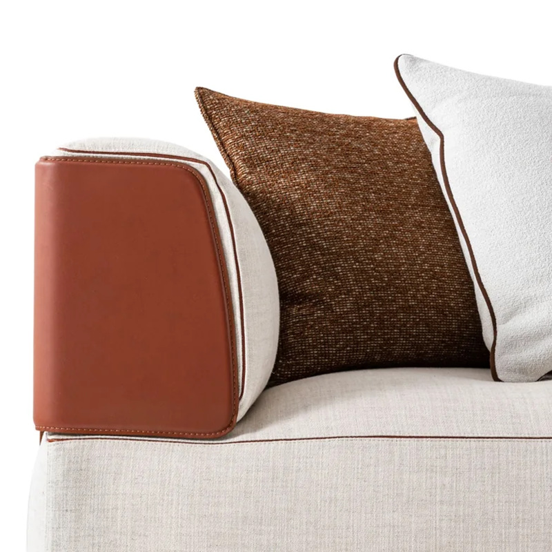 High-End Leather and Fabric Sofa Soho Seating System Italian High-End Luxury Home Furniture Диван