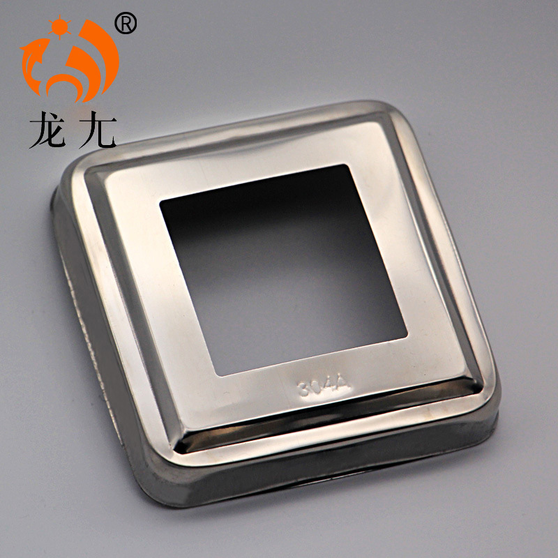 304 stainless steel stair accessories rectangular decorative cover armrest square decorative cover stamping foot cover column ugly cover