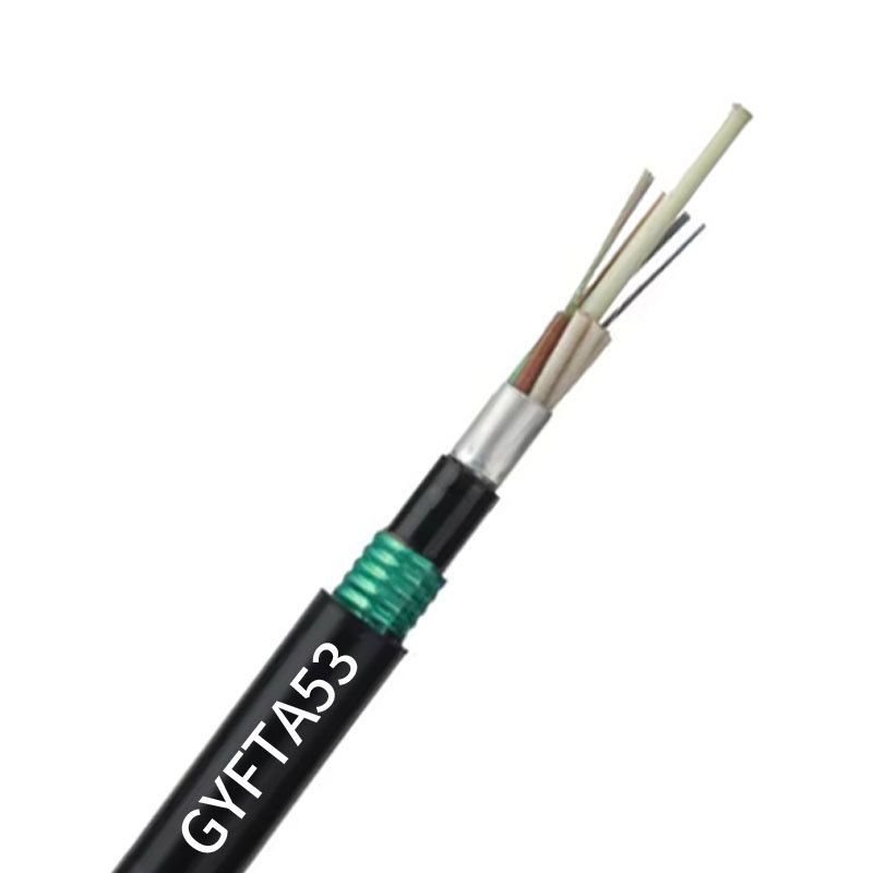 Polyfiber optical cable GYFTZA53 flame retardant direct buried optical cable non-metal single-mode armored communication optical fiber cable 4-core