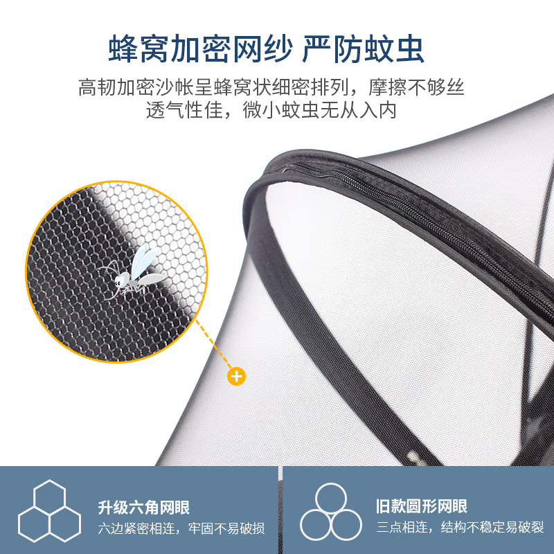 Baby carriage mosquito net full cover universal encryption high landscape trolley anti-mosquito net baby umbrella car mosquito net summer