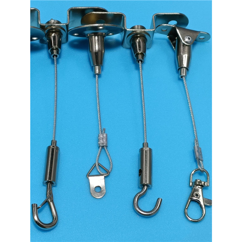 Fluorescent lamp panel lamp chandelier lamp safety exit emergency lamp hanging decoration glass steel wire hanging accessories