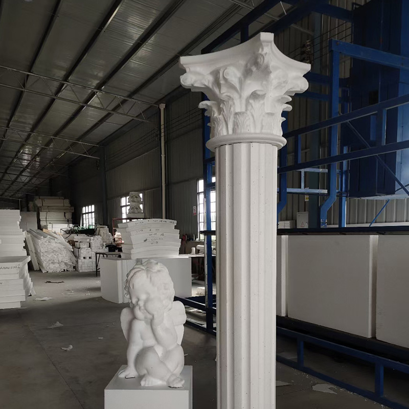 Foam ceramic European-style Roman decorative column villa door Chinese column square column EPS decorative modeling column