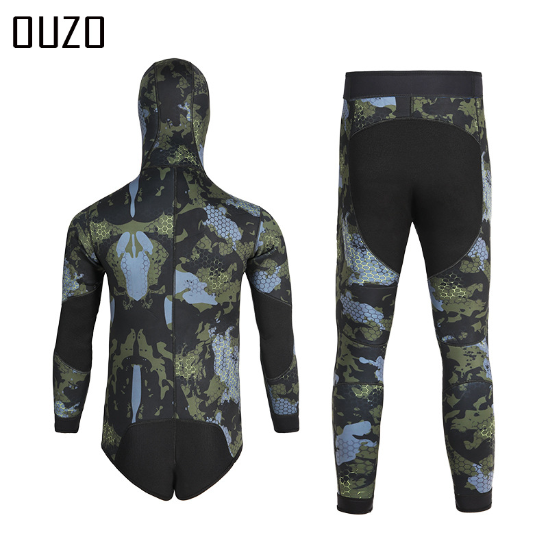 3mm Fishing Suit Wetsuit Cold-Proof Warm Split Swimsuit Surf Suit Free Diving Fishing Suit Manufacturer Wholesale