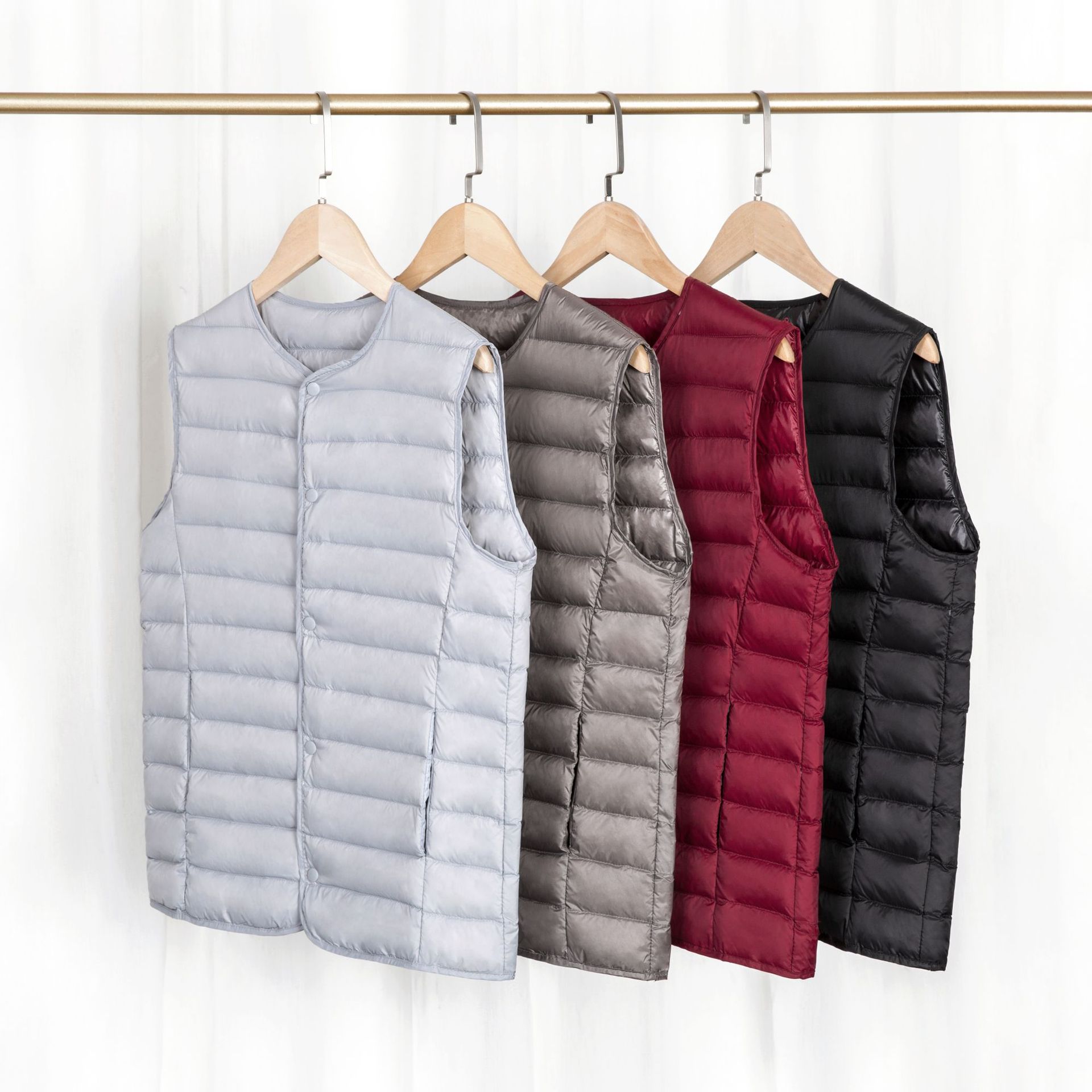 Удлинённый пуховик унисекс 2022 осень-зима новый лёгкий утеплённый подкладочный пуховик модный тёплый