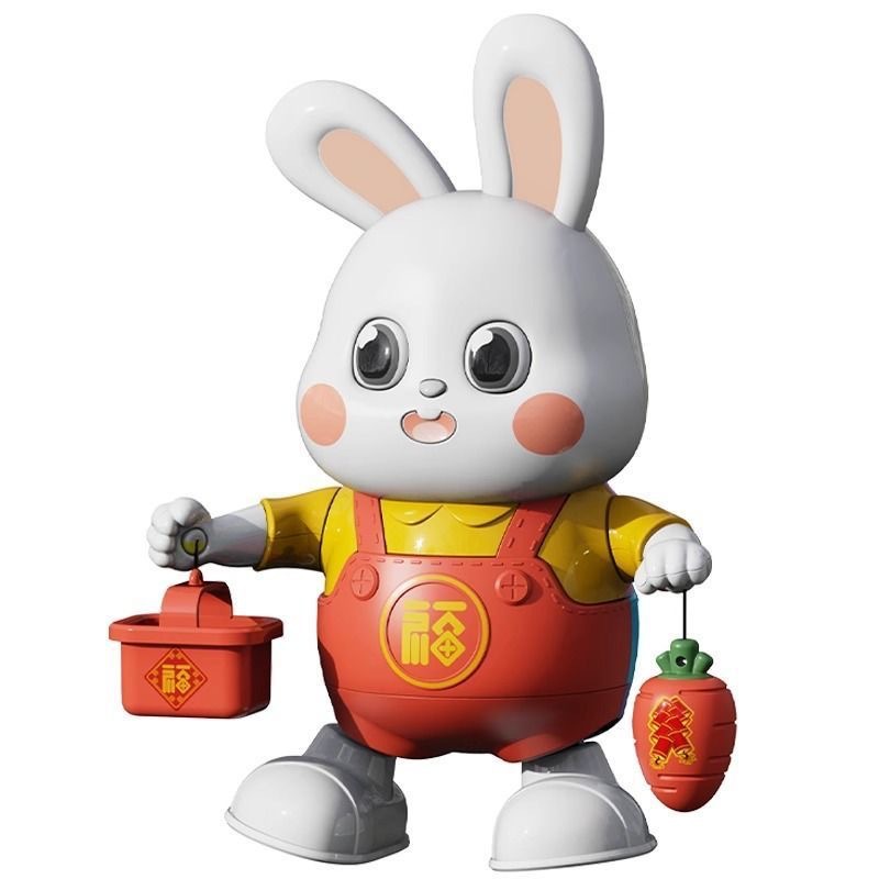 Singing and Dancing Electric Baby Toy Douyin Kidsren's Singing Intelligent Robot Practicing Raising Head Little Lucky Rabbit