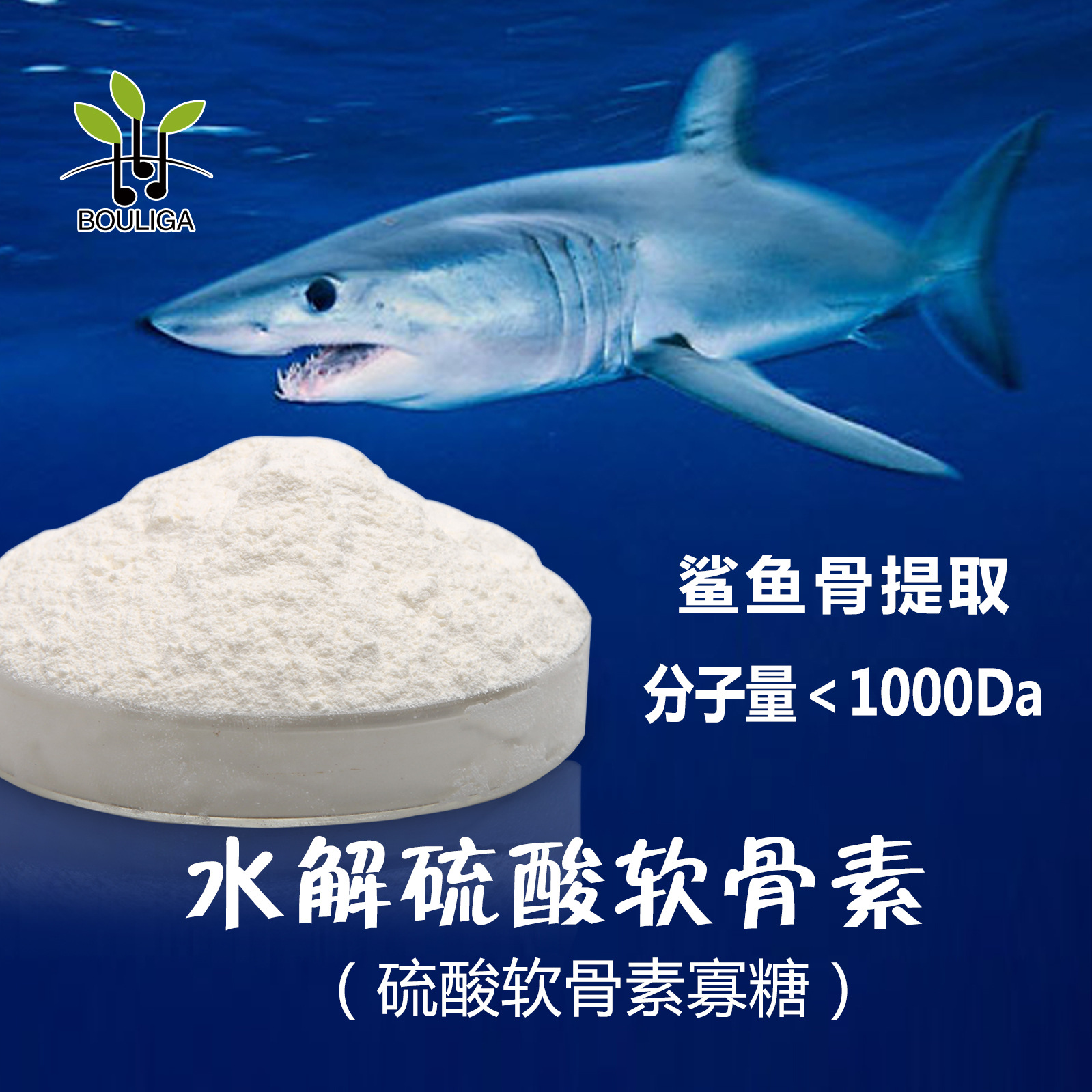 Hydrolyzed Chondroitin Sulfate Oligosaccharide Ultra Small Molecule 600Da Joint Health Care Usp Pure Shark Extract