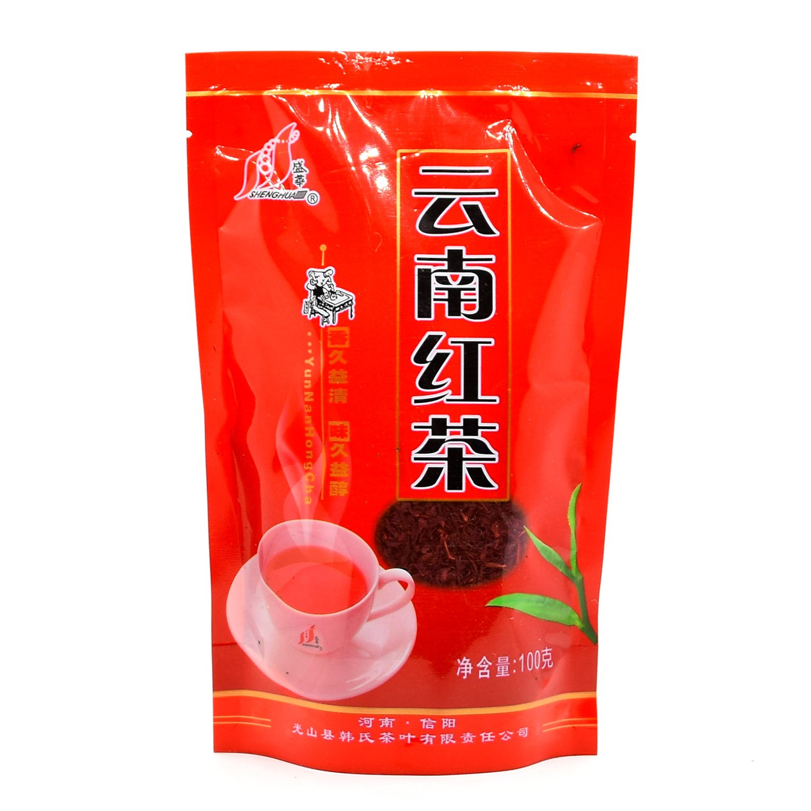 Shenghua brand tea 100g Xinyang maojian green tea jasmine tea Longjing Tieguanyin green tea Pu'er black tea wholesale