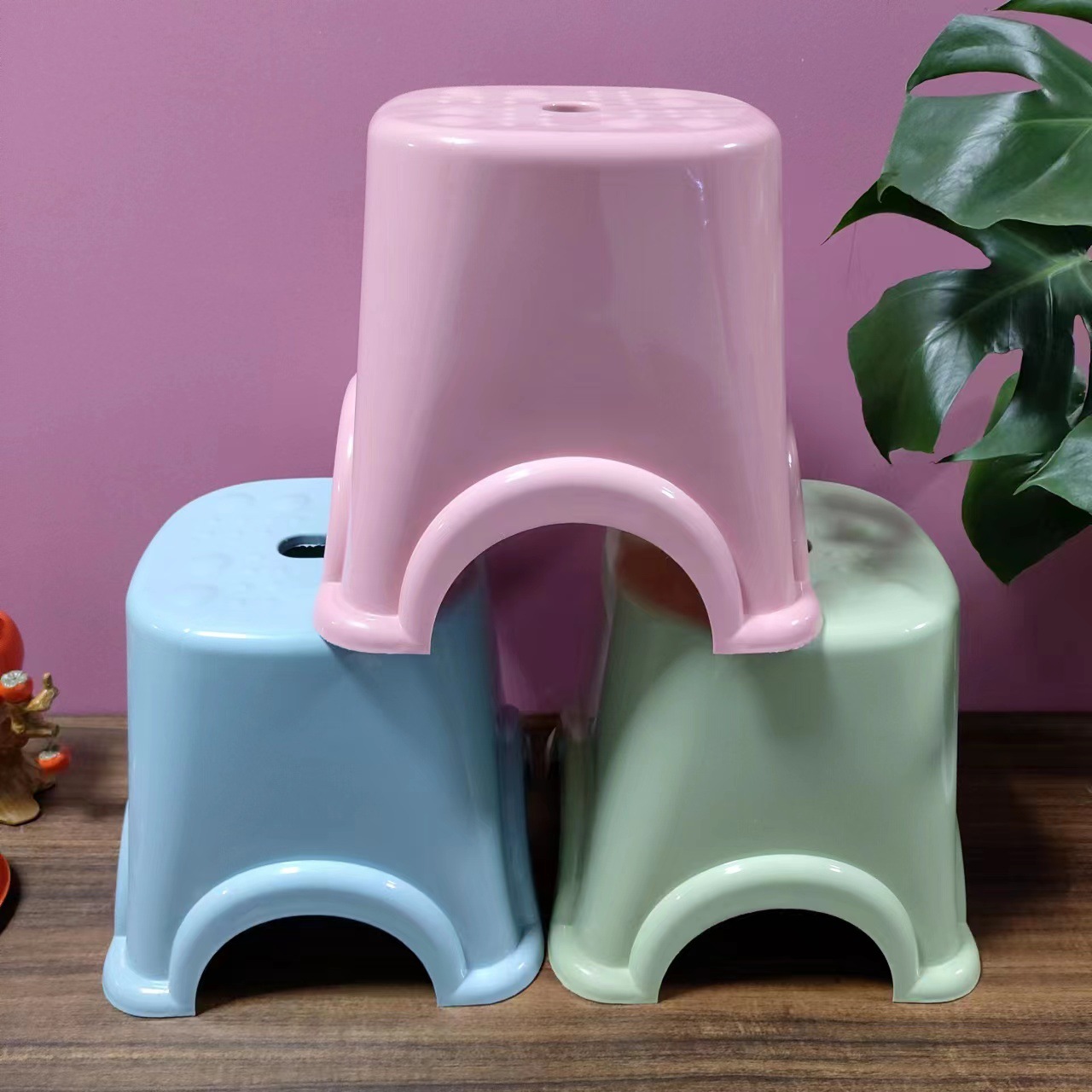 Directly from the Manufacturer, Thickened Massage Stool, Shoe-Changing Stool, Chair, Bathroom Stool, Can Be Stored