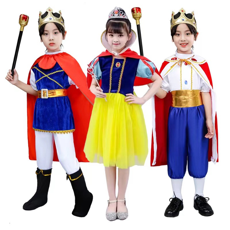 Children's Halloween Costume Prince Costume Children's Pirate King Costume Children's Halloween King Princess Dress