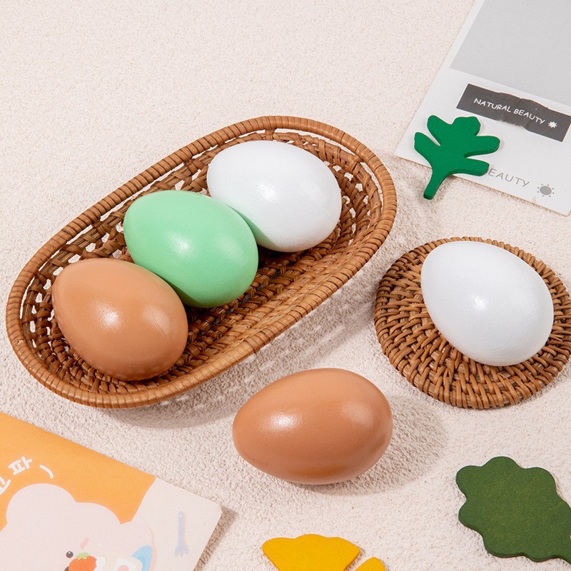 Children's simulation play house three-color egg DIY hand-drawn drawing solid drawing graffiti egg toy