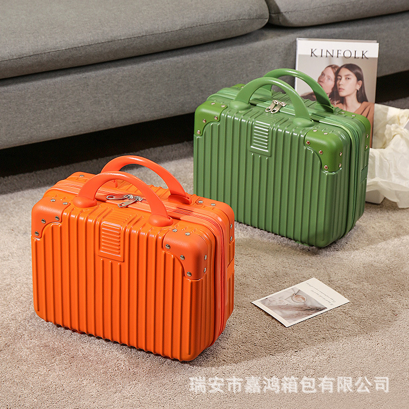 Hand luggage 14 inch makeup box holiday gift small mini travel password box storage bag wholesale