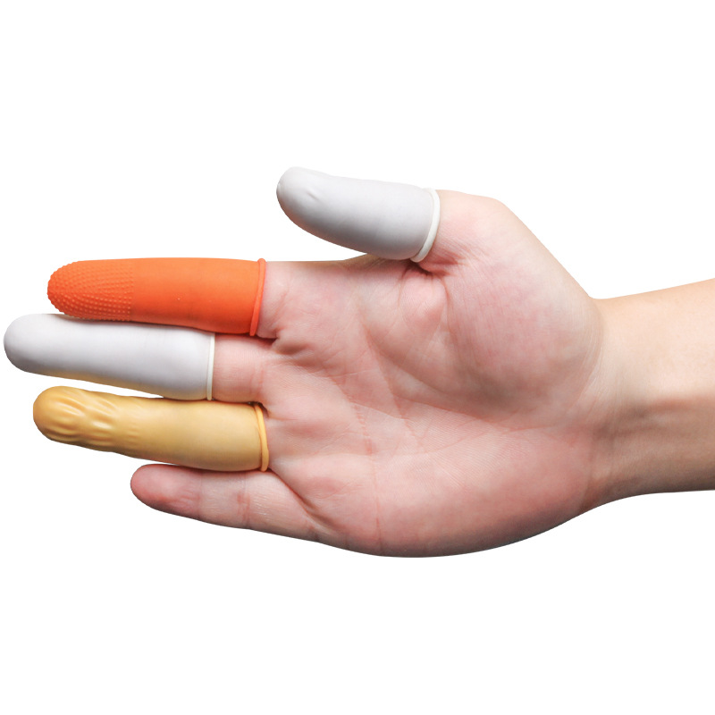 Anti-Static Finger Cots Beige White Black Pink Latex Powder-Free 500g Breathable Comfortable Electronic