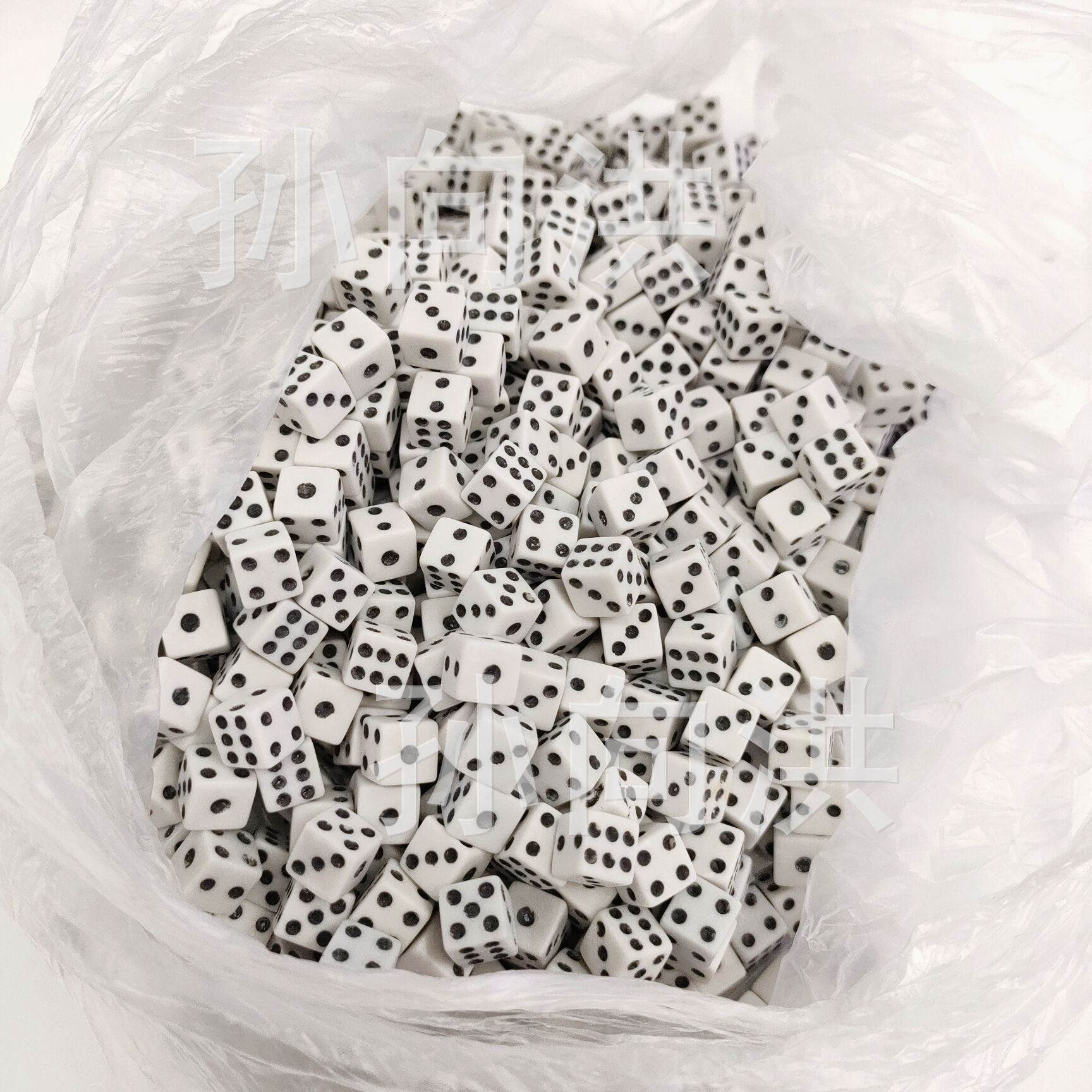 Plastic Dice 8mm White Return Dice New Dice Mini Dice Game Chess Accessories Wholesale