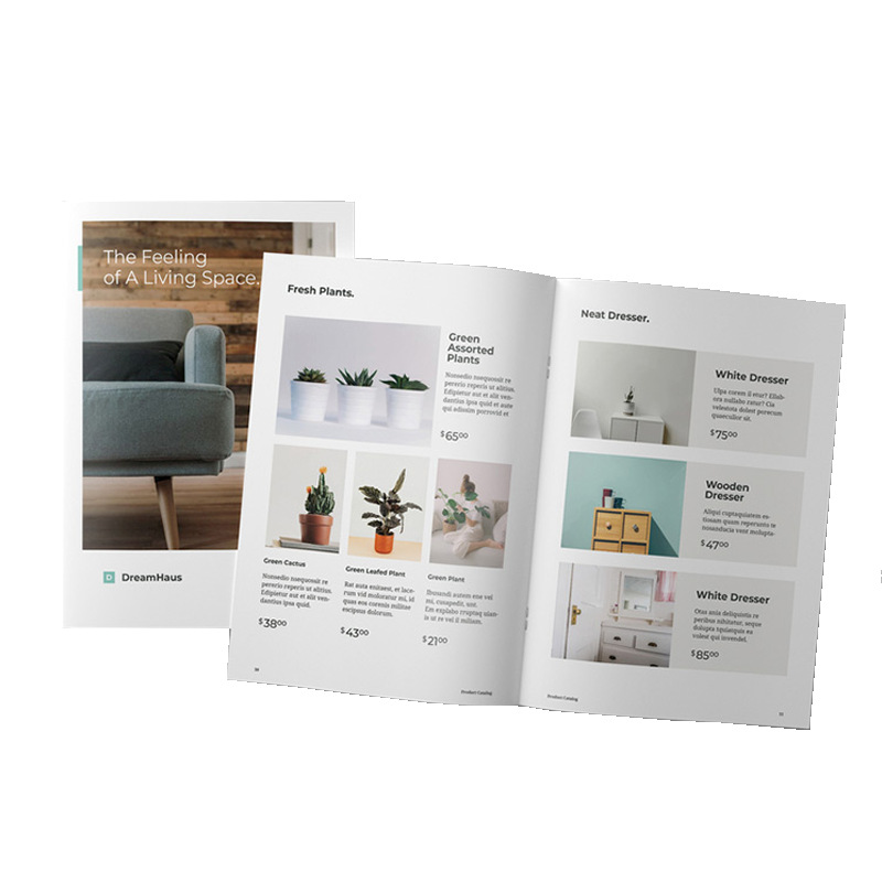 Guangdong Printing manufacturer enterprise album company brochure design manual Magazine hardcover album book printing