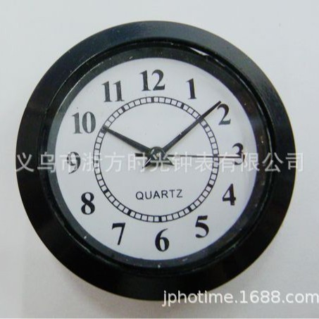 [Crafts accessories-inlaid Watch head] wrought iron crystal plastic metal hour Watch liner movement 38MM