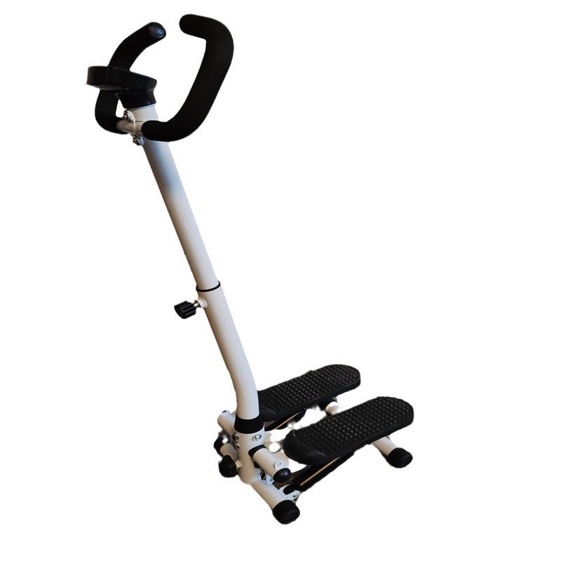 Adjustable Height Stepping Machine with Armrests Household Body Shaping Stepping Machine Ultra-quiet Leg Waist Twister Foot Stepping Machine