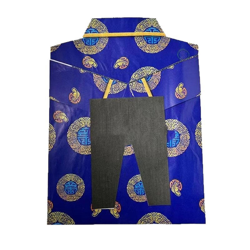 Paradise Paper Clothes, Fairy Paper Clothes, a Complete Set of Middle-Aged and Elderly Clothes, Tang Suit, Dragon and Phoenix, Zhongyuan Festival, Cold Clothes and Paper Burning