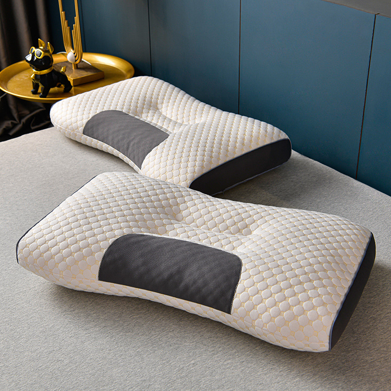 Dropshipping New Thickened Water Cube Knitted Cotton Massage Neck Pillow Core Pillow Trending