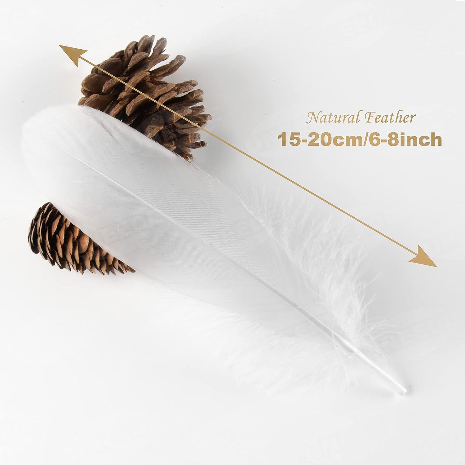 Goose Feather Hard Large Floating Feather Fluffy Dream Catcher Cat Teaser Wand Ornament Accessory Lamp