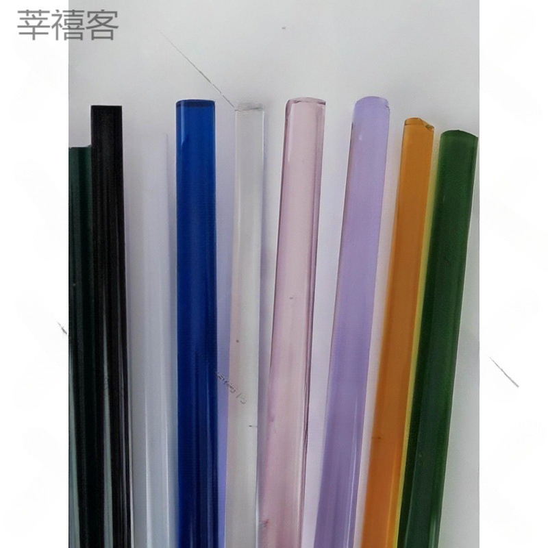 High borosilicate glass rod Glazed lamp glass can be fired hard material handmade DIY raw material colored glass rod solid