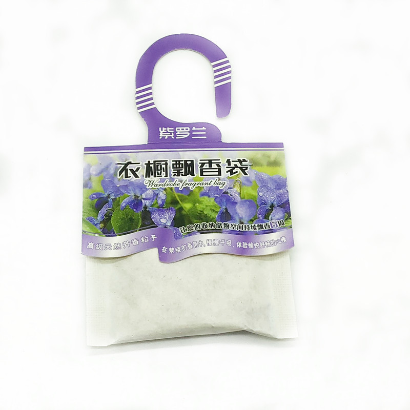 Factory wholesale wardrobe sachet wholesale fragrance bag clothes deodorizing and fragrant hook non-woven sachet can be printed Logo