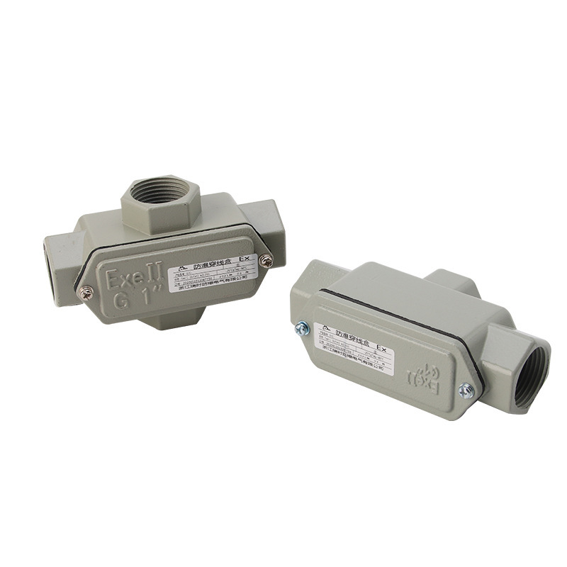 Explosion-Proof Threading Box Bhc Junction Box Aluminum Alloy Straight-Through Elbow through Yuanbao Wiring Junction Box