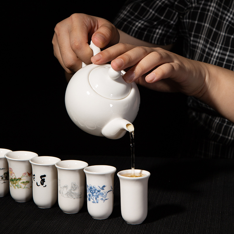 White Porcelain Scent Cup Purple Sand Scent Cup Set Single Cup Ceramic Scent Cup Household Teapot Single Zhaozhi Sun