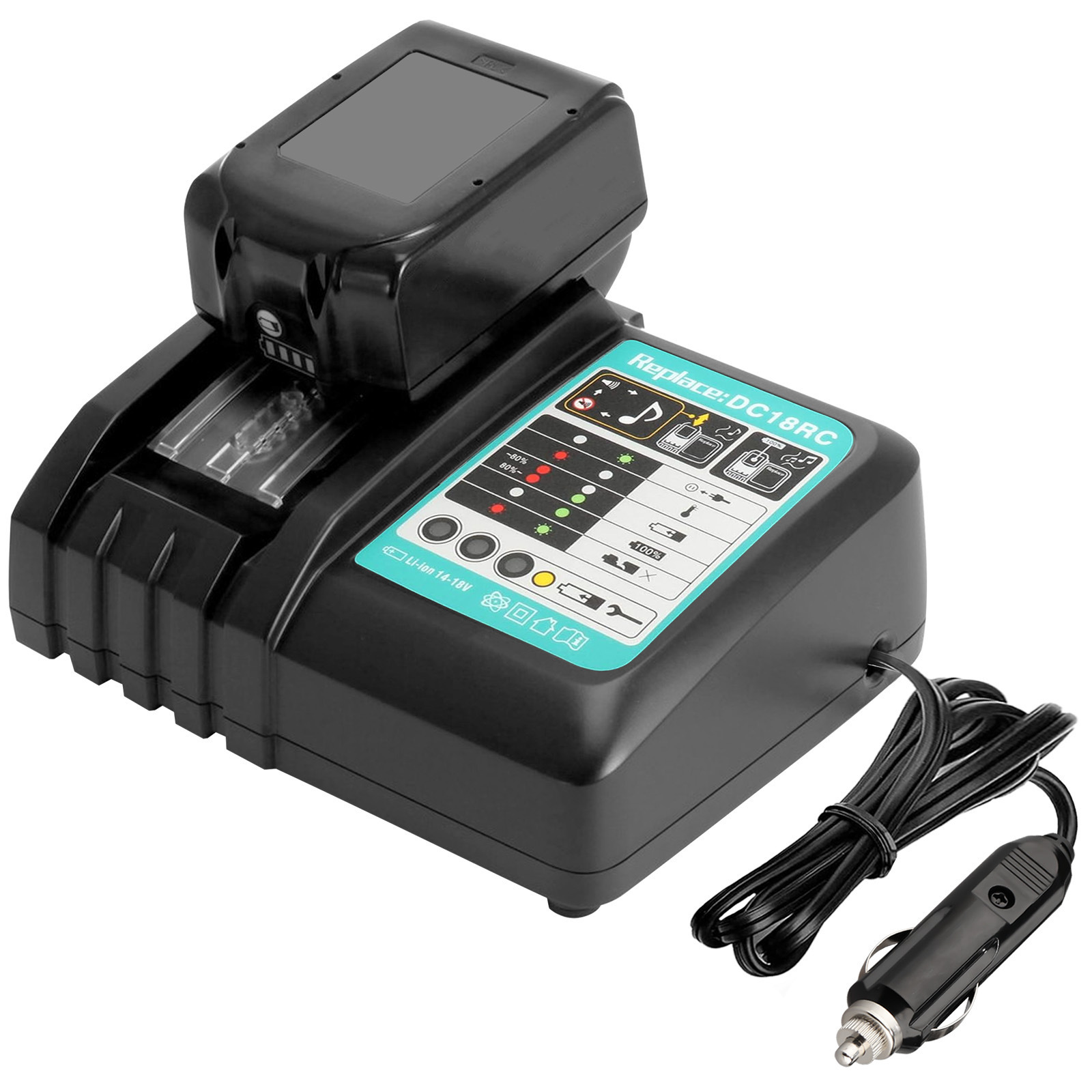 Mini Charger Is Compatible with Makita Dw and Milotech Dr. 110-240V and Other Brands of Battery Chargers