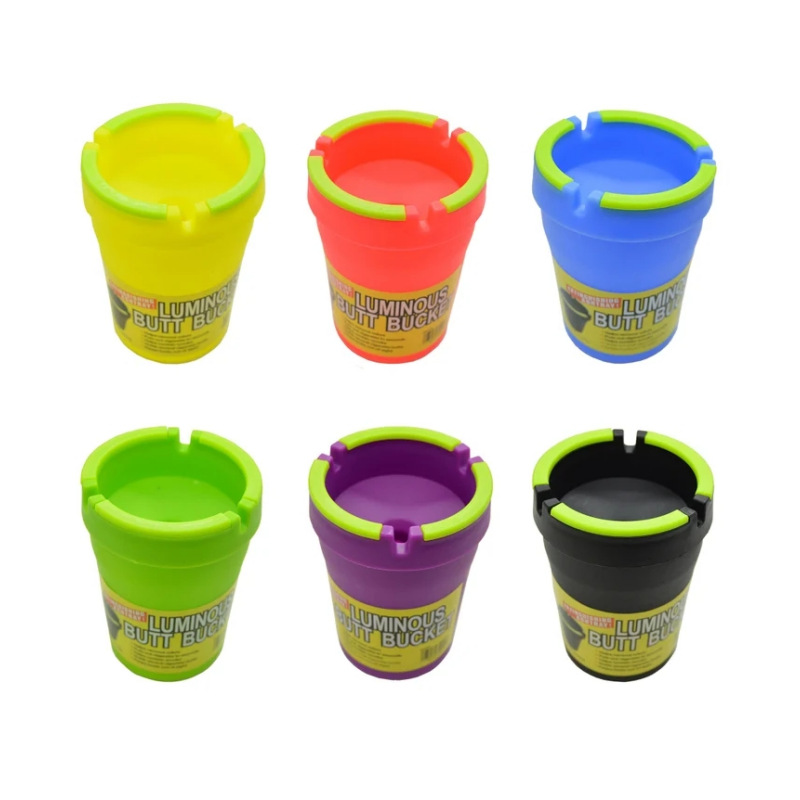 Кросс-граничная, горячая продажа, автомобильная, светящаяся пепельница, портативная, креативная, пластиковая