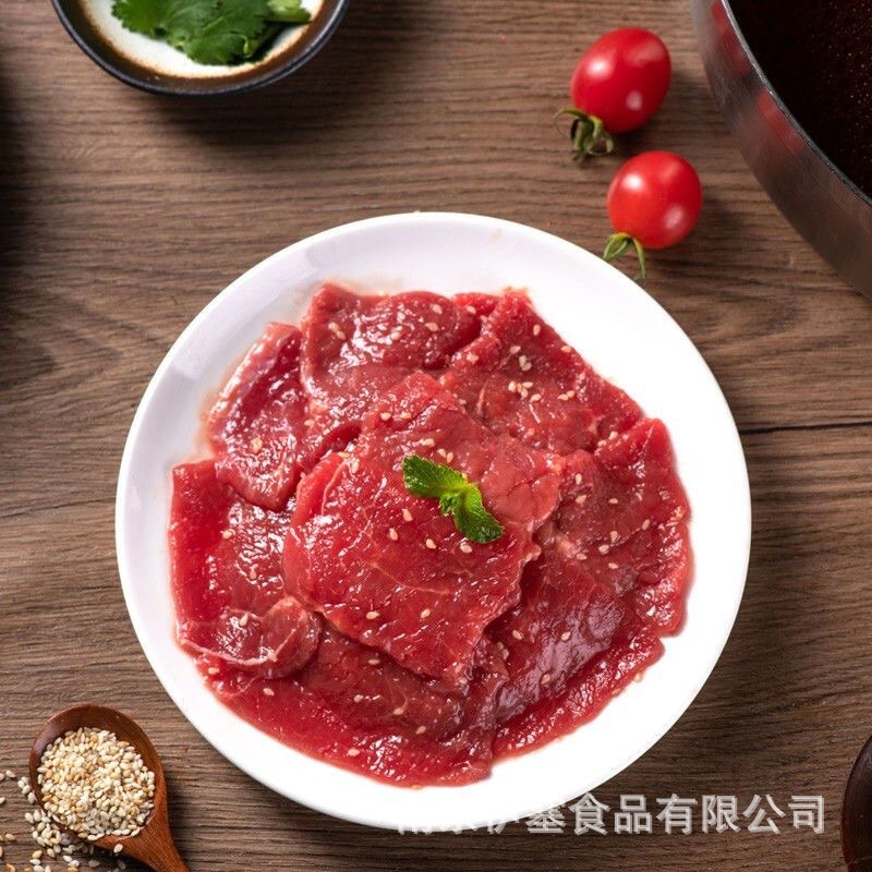 Shuhai Pulp-Free Tender Beef 150g Hot Pot Catering Semi-Finished Ingredients Wholesale Fresh Commercial Pre-Made Ingredients