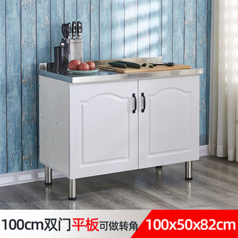 # N5 Simple Stainless Steel Cabinet Kitchen Cabinet Stove Cabinet Integrated Rental Kitchen Cabinet Home Storage Cabinet