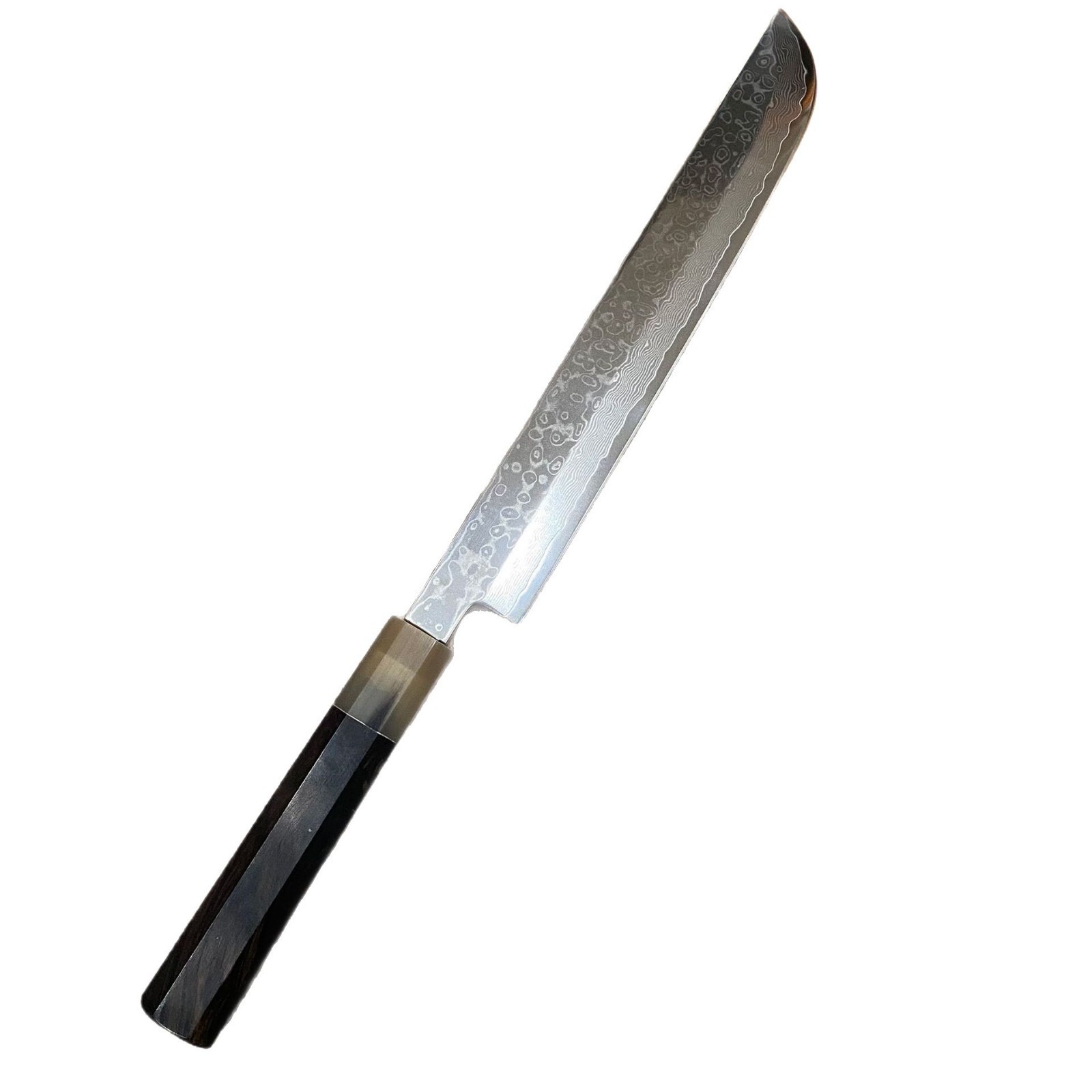 Japan Damascus willow blade first Maru Zhengfu stainless steel forged bayonet knife HRC60 ultra-fast sharp fish cut