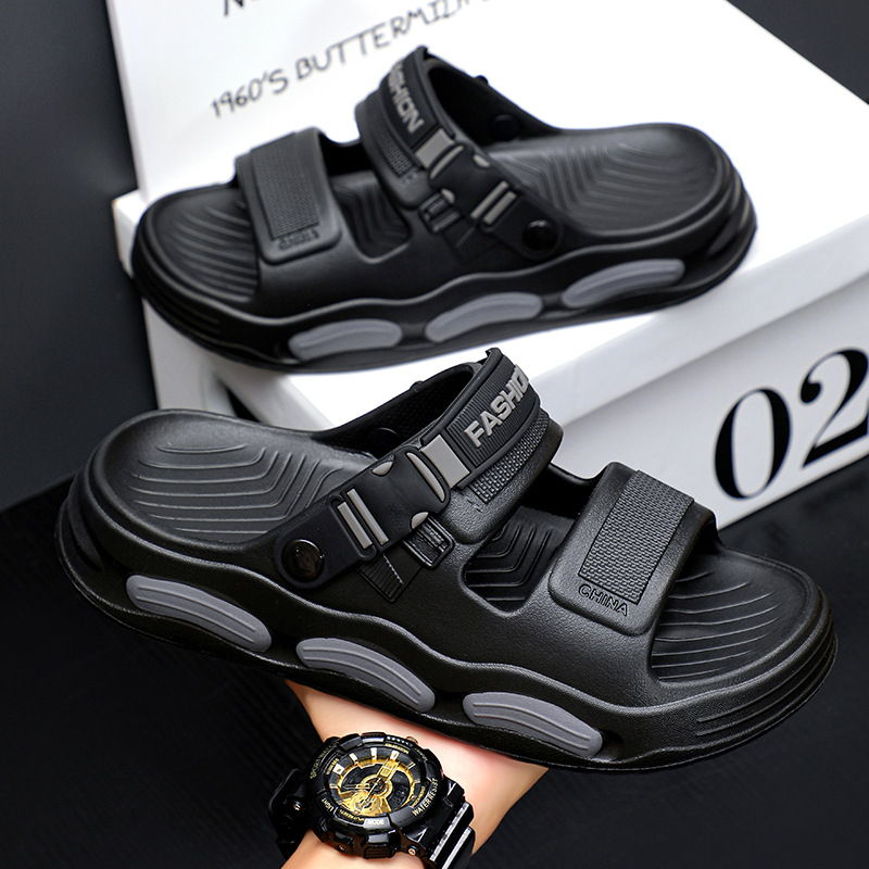 Men's Slippers for Outer Wear 2025 New Sandals for Men Driving Soft-Soled Beach Shoes Summer Sports Slippers for Men