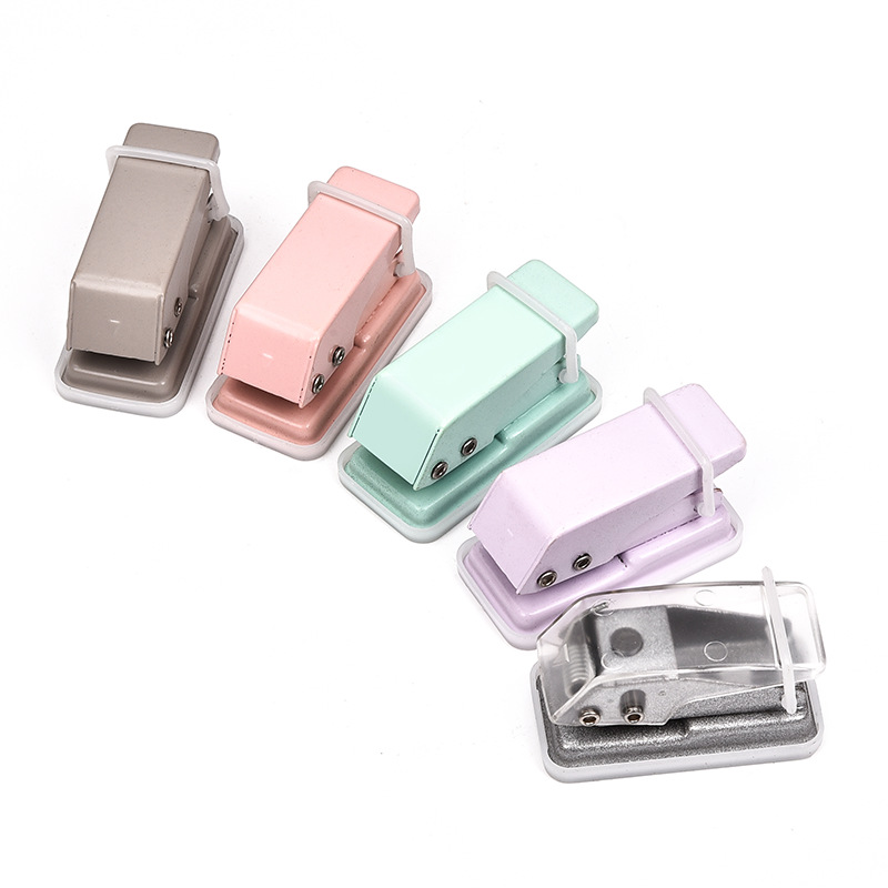 Оптовая продажа мини дырокола с одним отверстием, портативный, для студентов, многофункциональный