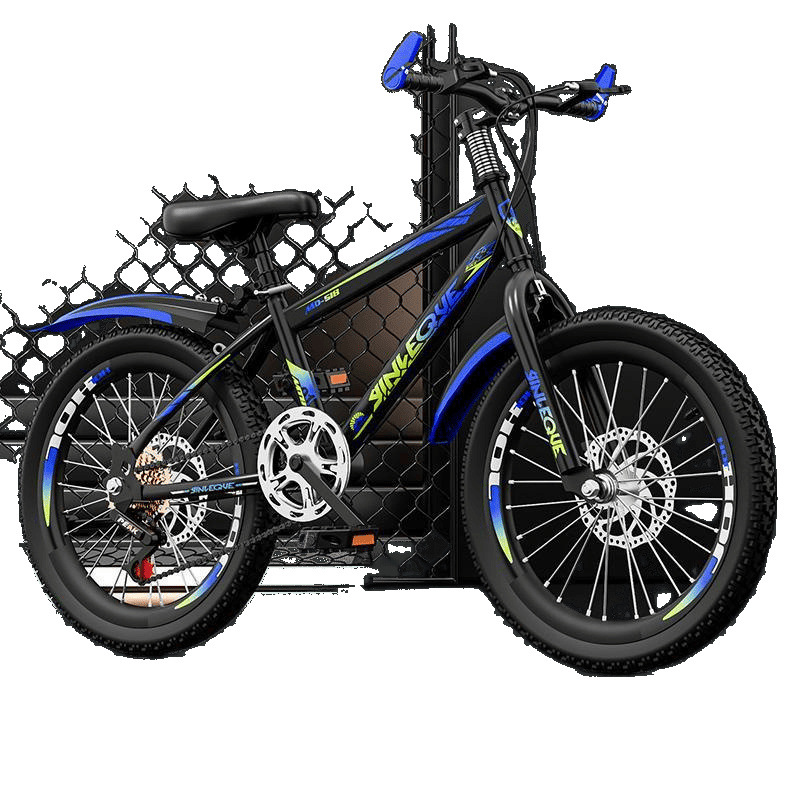 Children's Mountain Bike Racing Bicycle for Elementary School Boys and Girls, 18/20/ 24inch Medium and Large Kidsren's Variable Speed Bicycle Light