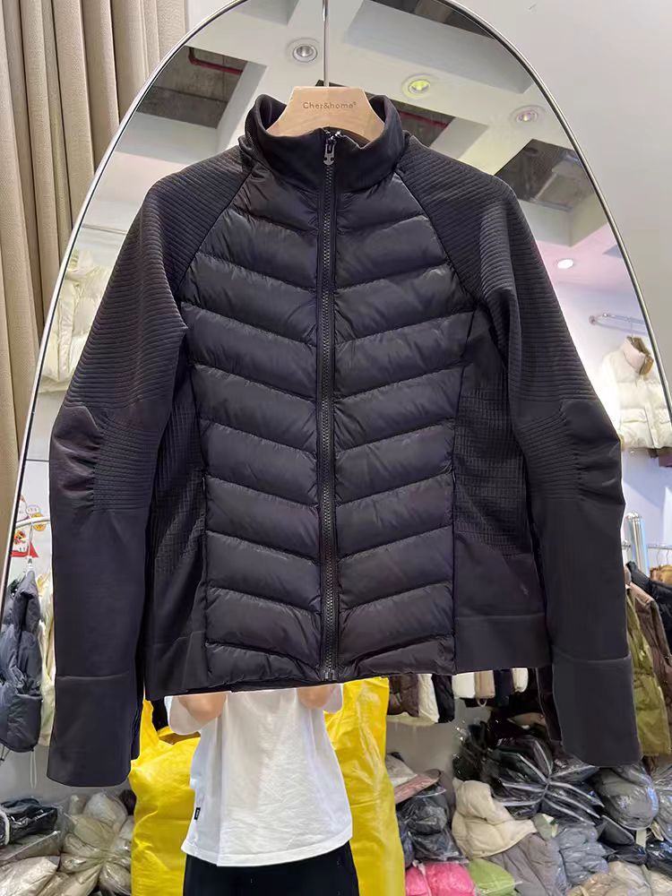 2025 New Lulu Same Style Classy 90 White Duck down Sports Yoga down Jacket Women's Lightweight Outdoor Sports Jacket