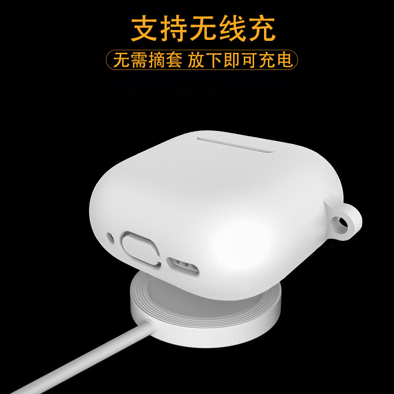 Suitable for Apple Earphone Case Airpods4 Earphone Case Wireless Bluetooth Earphone Protective Case Anti-Fall Silicone Protective Case