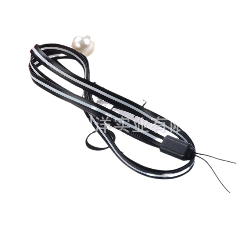 in stock direct supply 6mm two-color PVC lanyard transparent lanyard silicone phone case lanyard jelly glue rope hanging rope toy