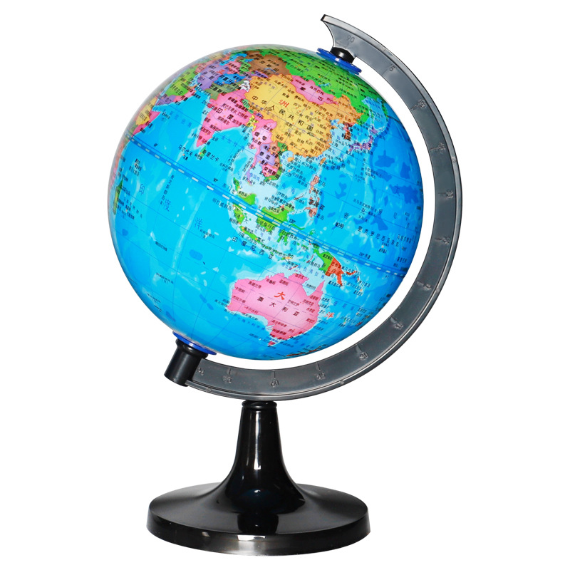 14.2cm Globe Small High-Definition Printing Teaching Instrument Ornaments Pvc Globe for Middle School Students Wholesale