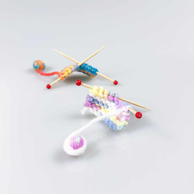 1:12 dollhouse dollhouse Miniature Mini Artificial Wool Props diy Accessories Knitted Sweater Wool Ball