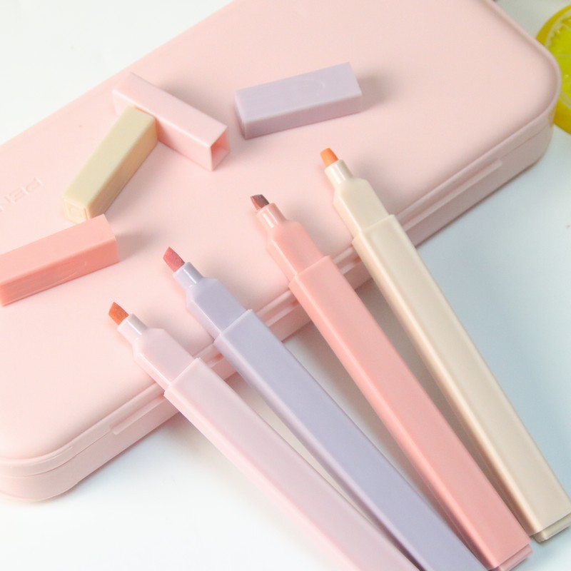 Bulk Color Rod Highlighter Salt Sweet 12-Color Handbook Pen Creative Stationery Student Marking Pen Wholesale