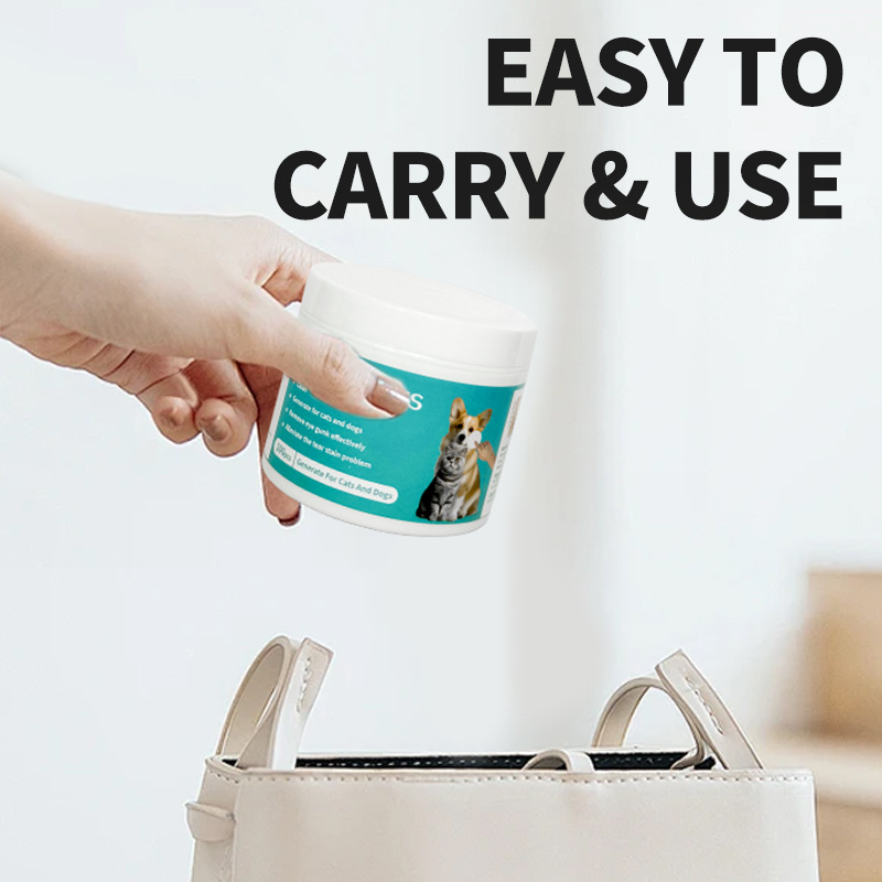 Foreign trade cross-border pet supplies pet eye wipes tear removal cleaning wipes cat eye wiping tear removal