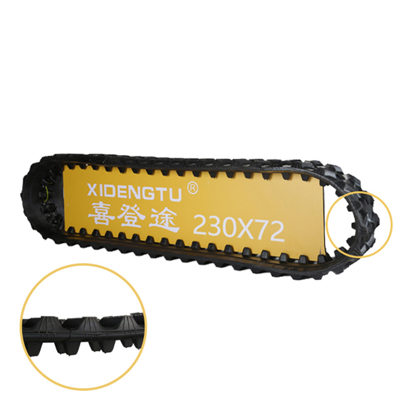 Rubber Track Xidengtu 230*72 Rotary Tiller Track Transporter Rubber Track