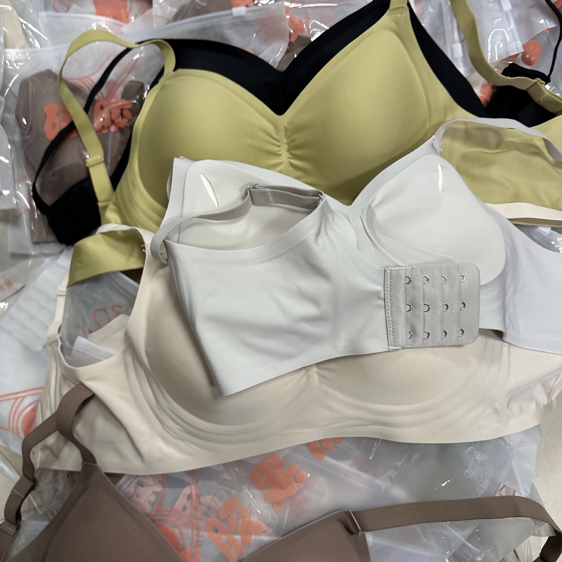 Pick Color Pick Size Milk Leather S-XXL Fixed Cup Latex Underwear