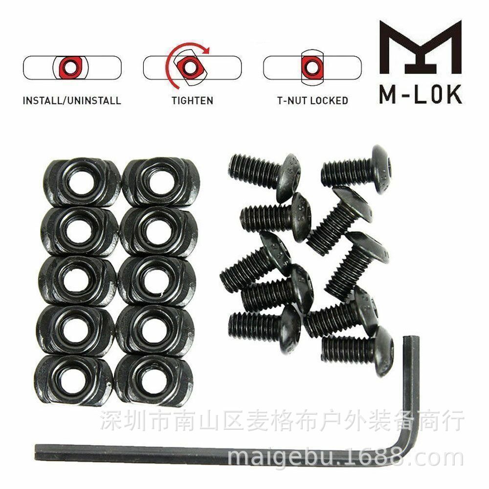 10 шт. квадратных гайок с винтовыми крышками типа T