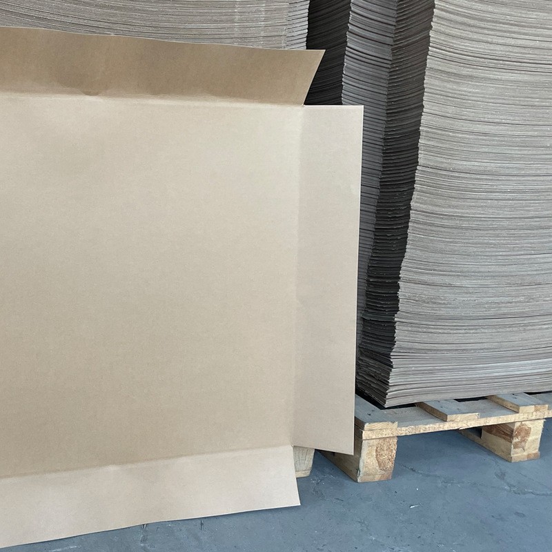 Paper Tray Logistics Pad Moisture-Proof and Pressure-Resistant Export Export Environmentally Friendly Fumigation-Free Thickeneded and Hardened Kraft Paper Sliding Tray