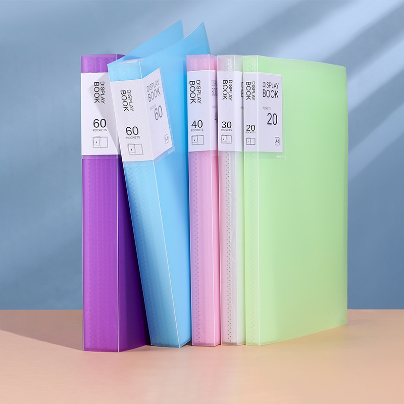 a4 Data Book Transparent Multi-layer Loose-leaf Folder pp Student Certificate Test Paper Storage Book File Pregnancy Test Score Folder
