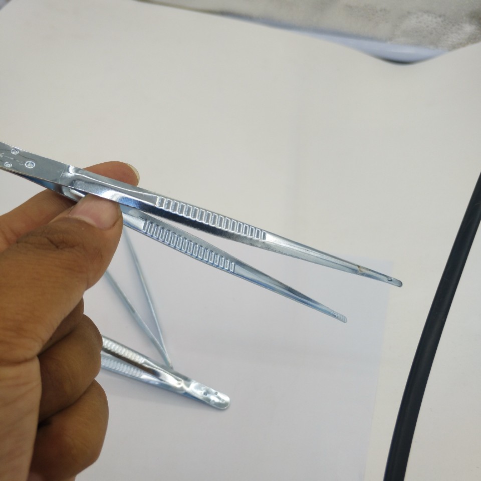 Customer Direct Purchase Tweezers Accessory Kit Tweezers Home First Aid Kit Tweezers Straight Head Iron Tweezers Clips Thickened for Care