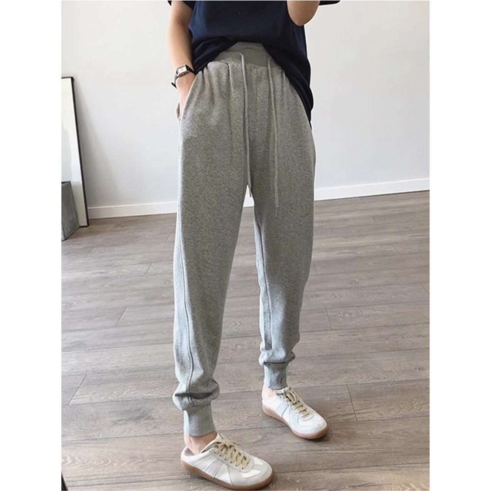 2024 брюки мужские весенне-осенние хлопковые свитшоты прямые свободного кроя с манжетами летние повседневные спортивные штаны для мужчин и женщин